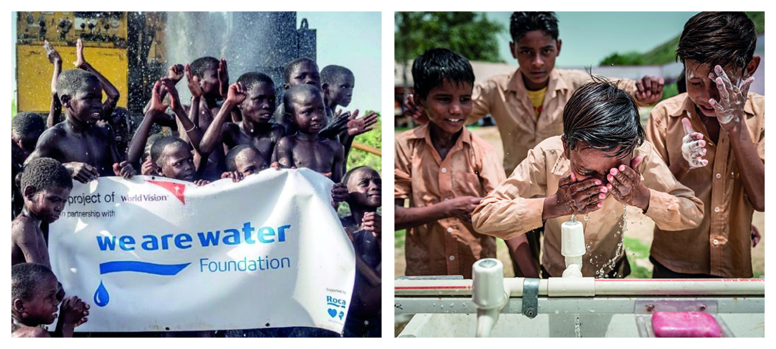Fundacion we are water (WeAreWater). Ong, fundacion de la marca roca para el acceso al agua y la saneamiento. 