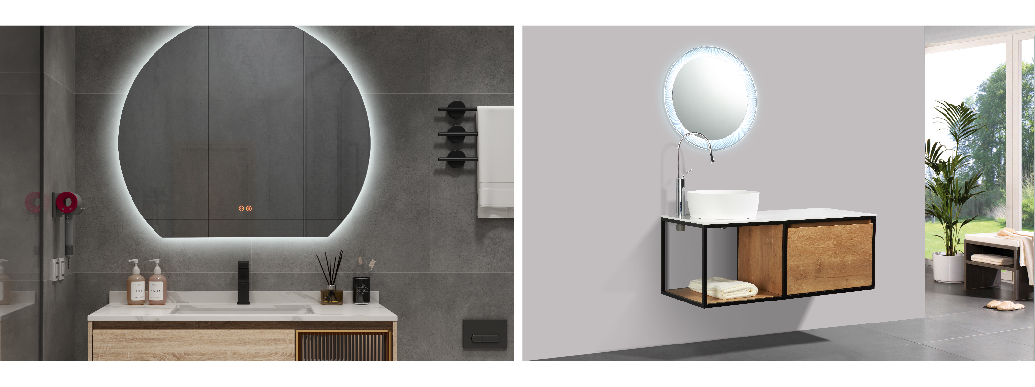 Baño, Feng Shui, equilibrio, paz, serenidad, vitalidad, espejos, LED y iluminación.